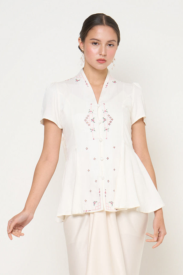 Shanti Top in Broken White