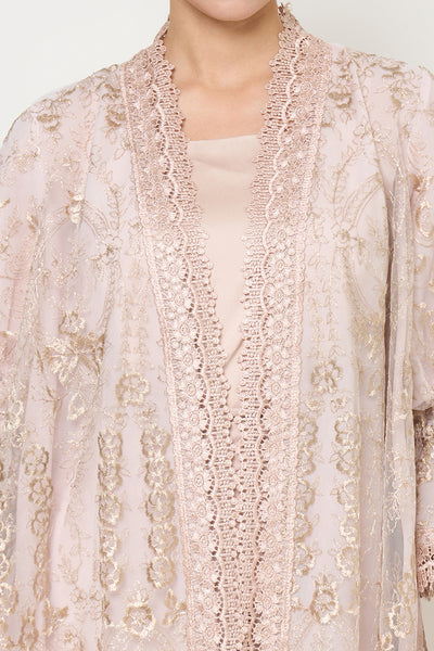 Ayna Outer Top in White Peony