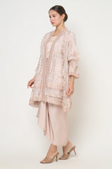 Ayna Outer Top in White Peony