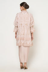 Ayna Outer Top in White Peony