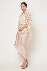 Kusuma Flower Outer Top in Warm Ivory Nude