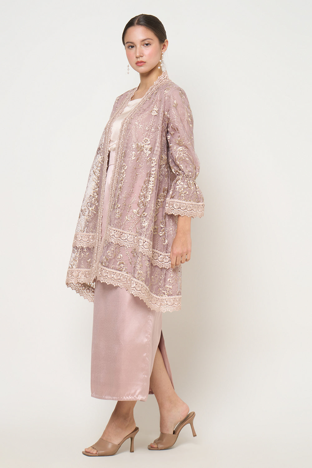 Ayna Outer Top in Violetta Terre