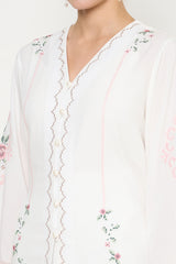 Mekar Tunic Top in Ethernal White