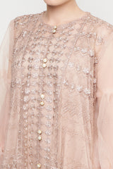 Naomi Dress in Creme Gold