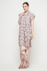 Yuna Long Outer Top in Oat