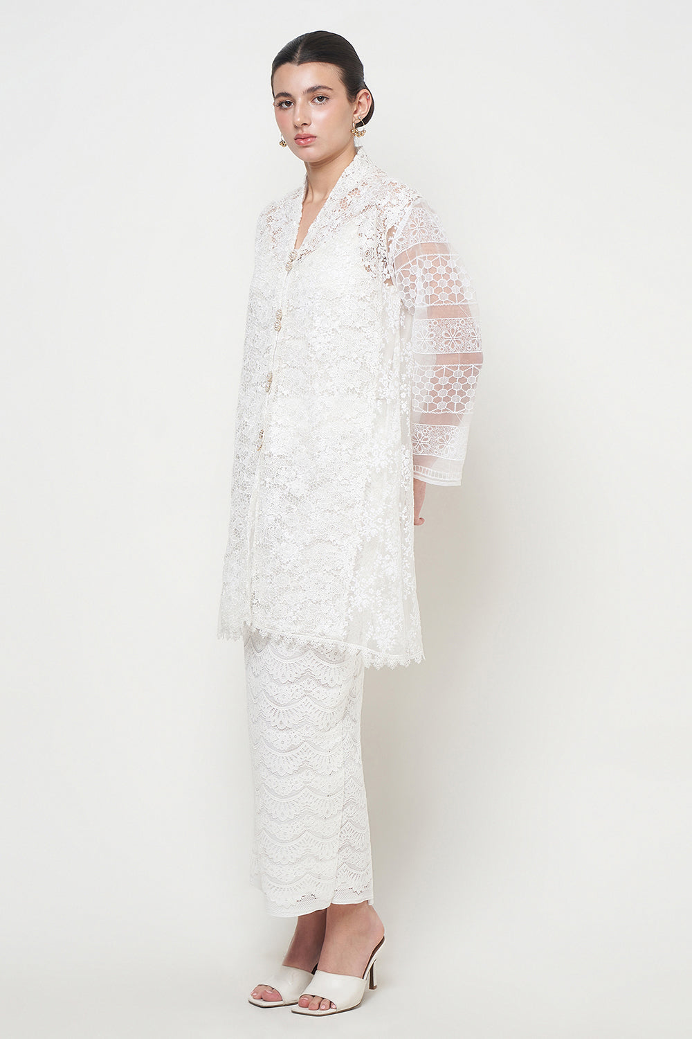 Svana Top in White Ivory