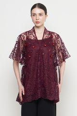 Bailey Top in Maroon Burgundy