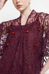 Bailey Top in Maroon Burgundy