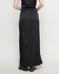 Petra Drapped Skirt in Black