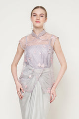 Amelia Top in Grey Purple