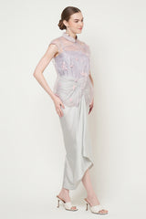 Amelia Top in Grey Purple