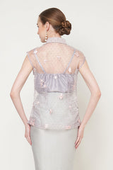 Amelia Top in Grey Purple