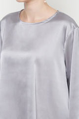 Yara Long Sleeves Inner Top in Dark Grey