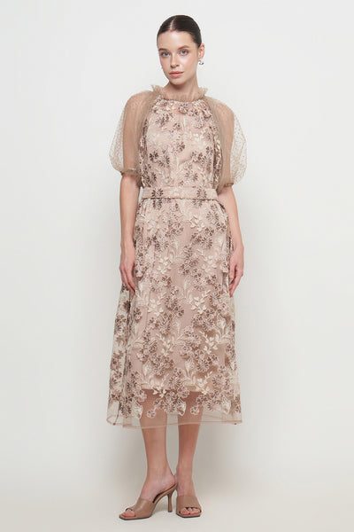Luna Dress in Nude