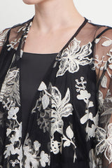 Zora Long Outer in Black