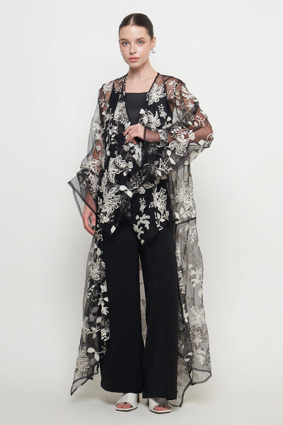 Zora Long Outer in Black