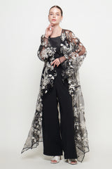 Zora Long Outer in Black
