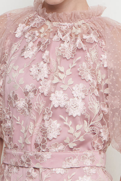 Luna Dress in Dusty Pink