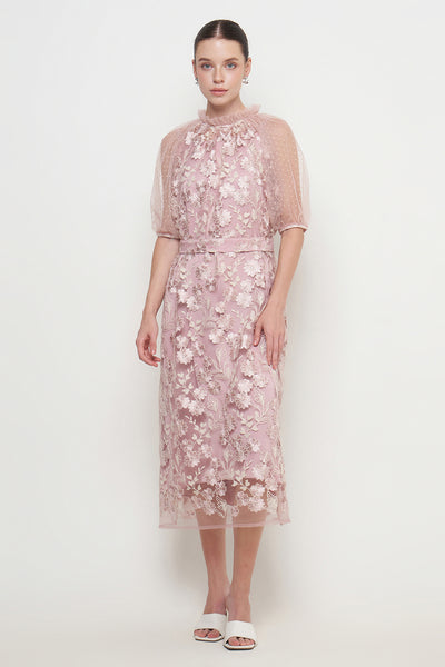 Luna Dress in Dusty Pink