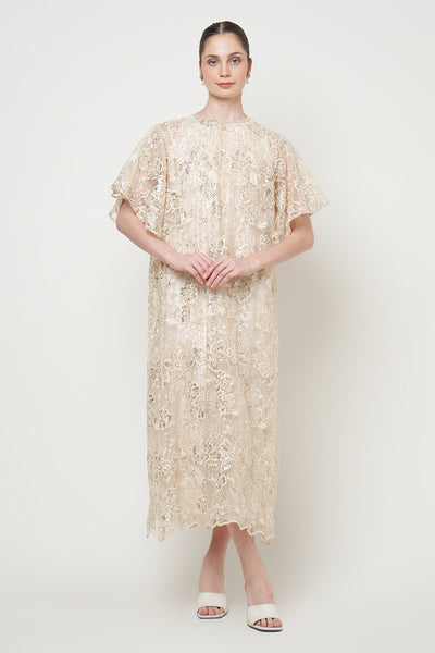 Karla Dress in Light Cream