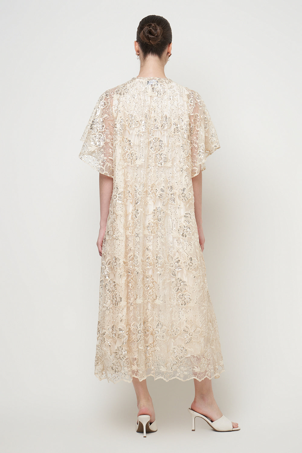 Karla Dress in Light Cream