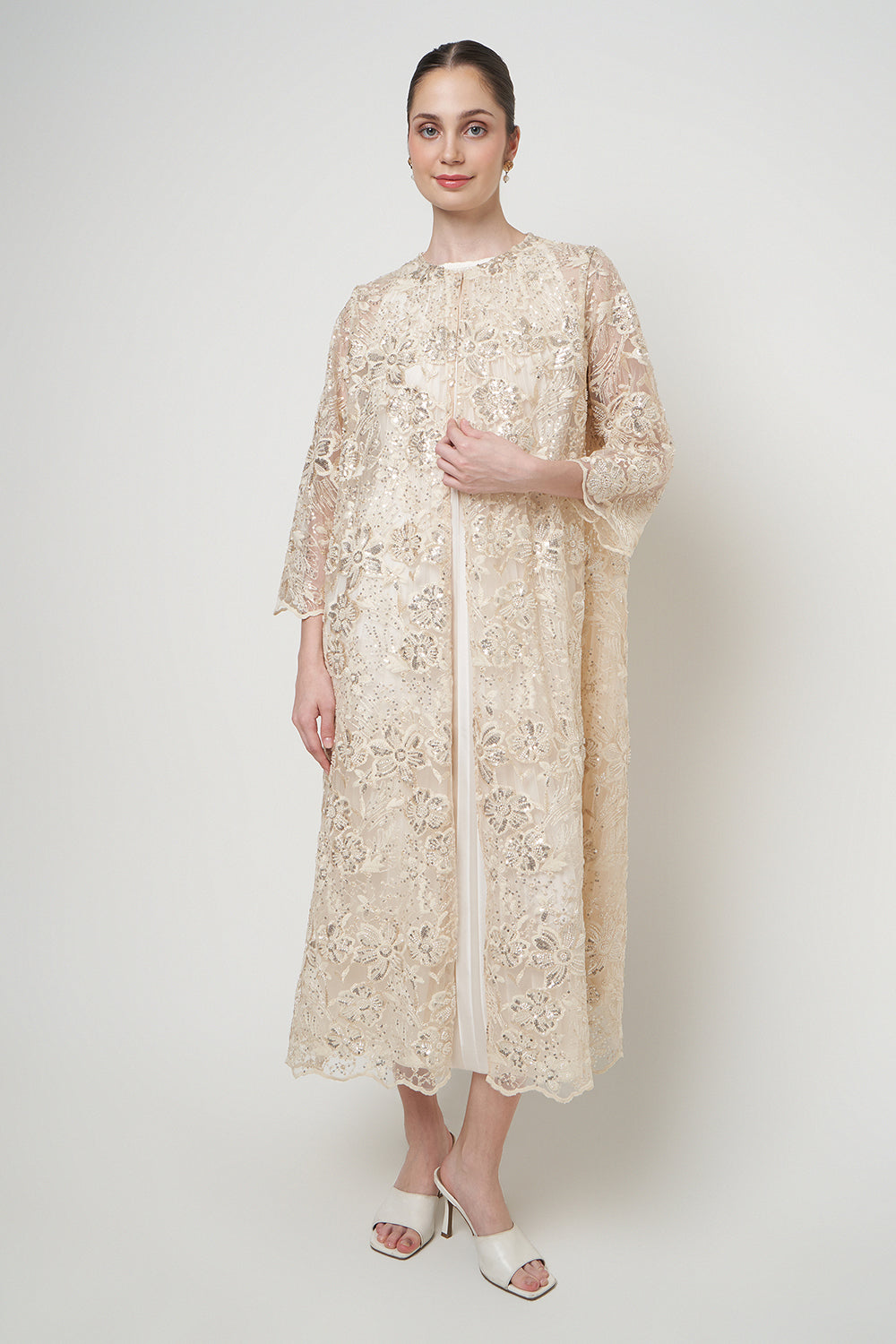 Bella Dress in Light Cream
