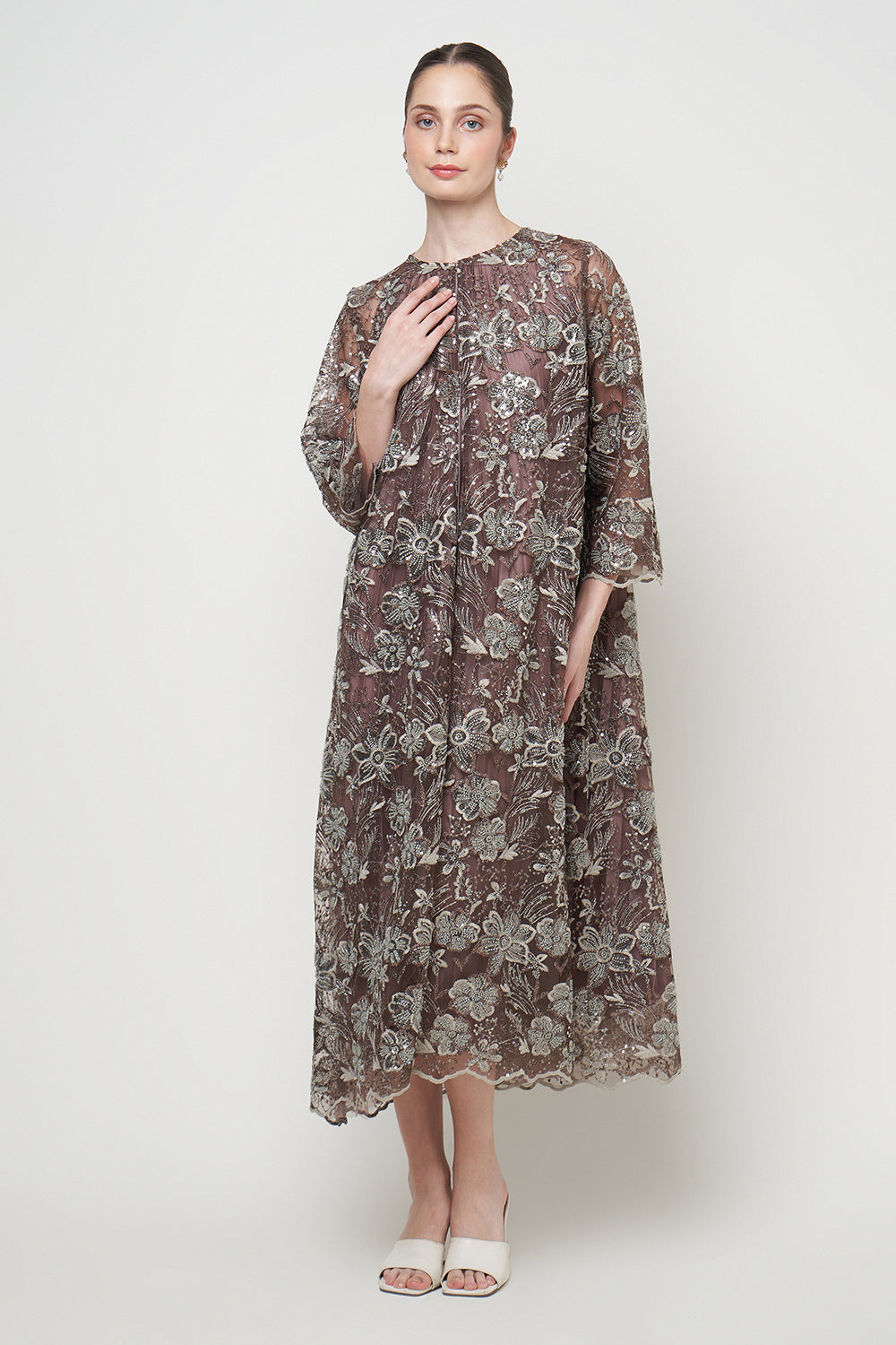 Bella Dress in Mauve