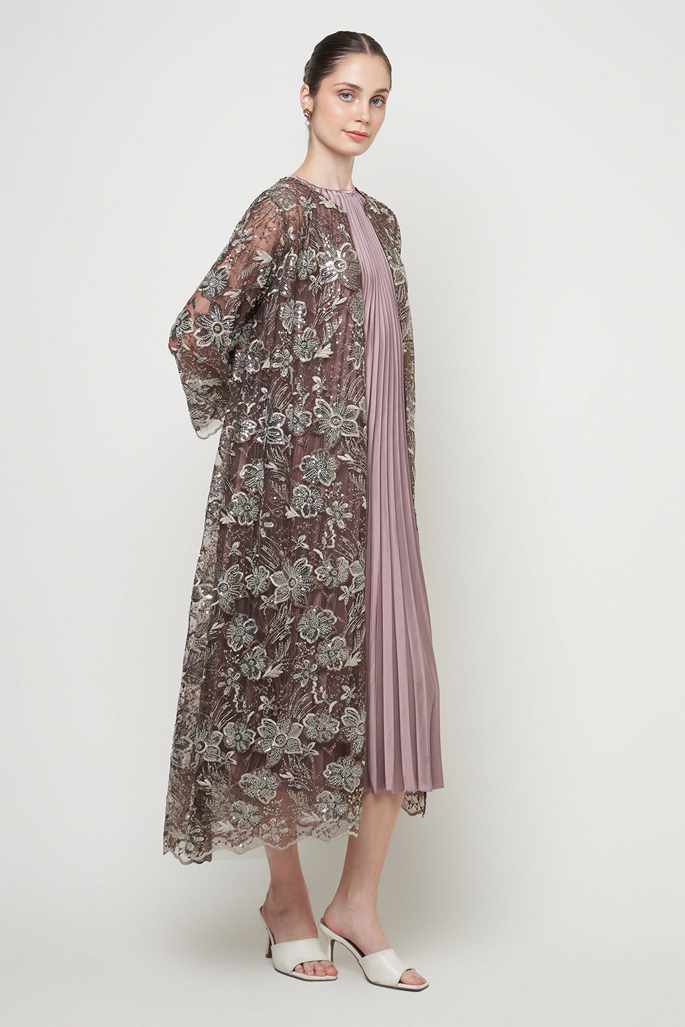 Bella Dress in Mauve