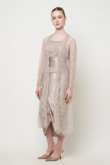 Gamila Kebaya Set in Nude Cream