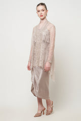 Delila Kebaya Set in Nude Cream