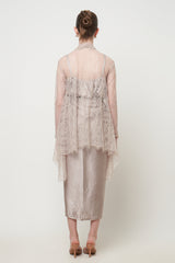 Delila Kebaya Set in Nude Cream