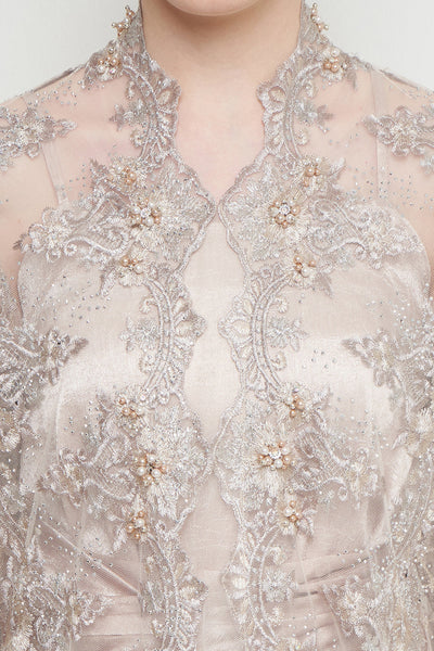 Nayra Kebaya Set in Champagne