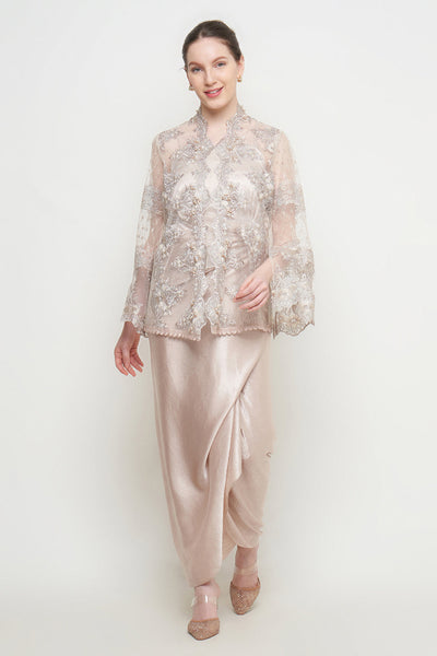 Nayra Kebaya Set in Champagne