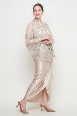 Nayra Kebaya Set in Champagne