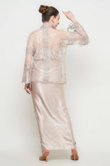 Nayra Kebaya Set in Champagne