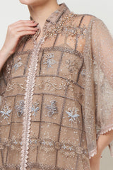 Inaya Dress in Chestnude