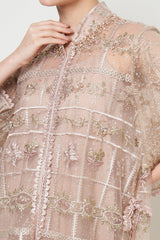 Inaya Dress in Nude Oat