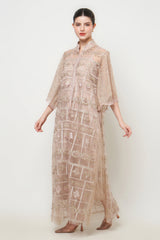 Inaya Dress in Nude Oat