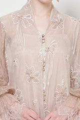 Arumi Dress in White Nude