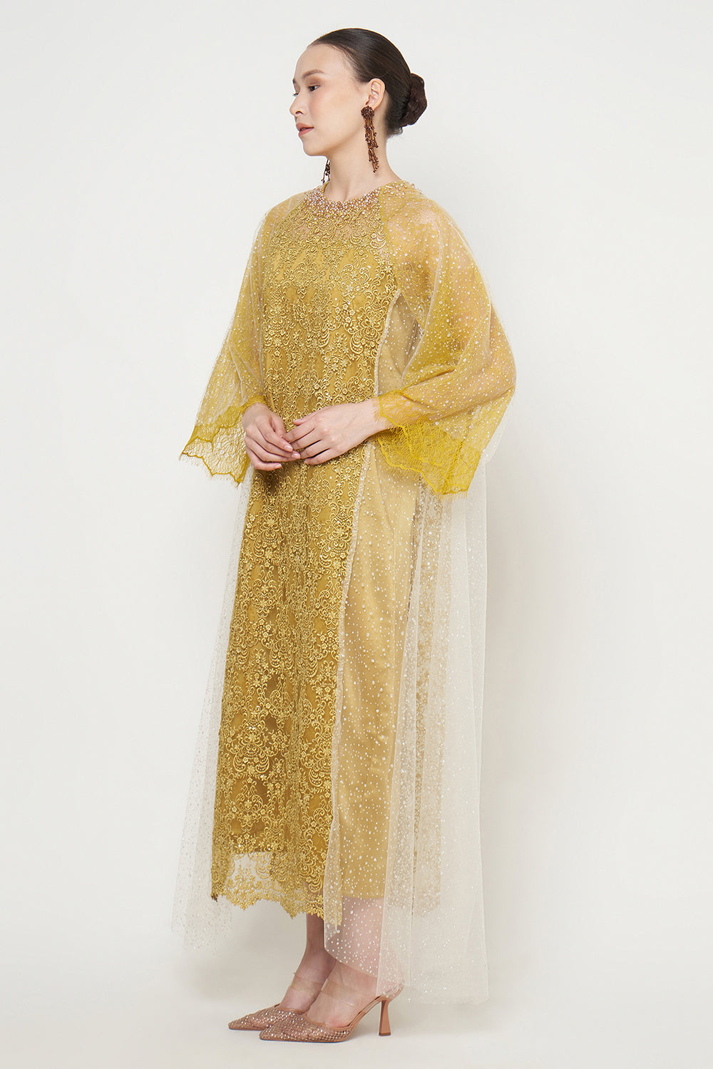 Maysaa Dress in Lime