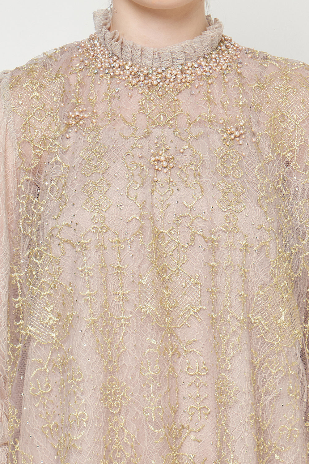 Anum Dress in Champagne