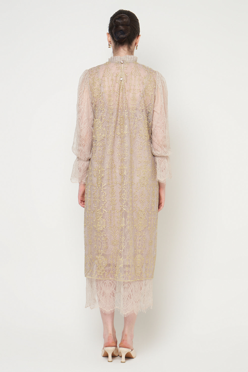 Anum Dress in Champagne