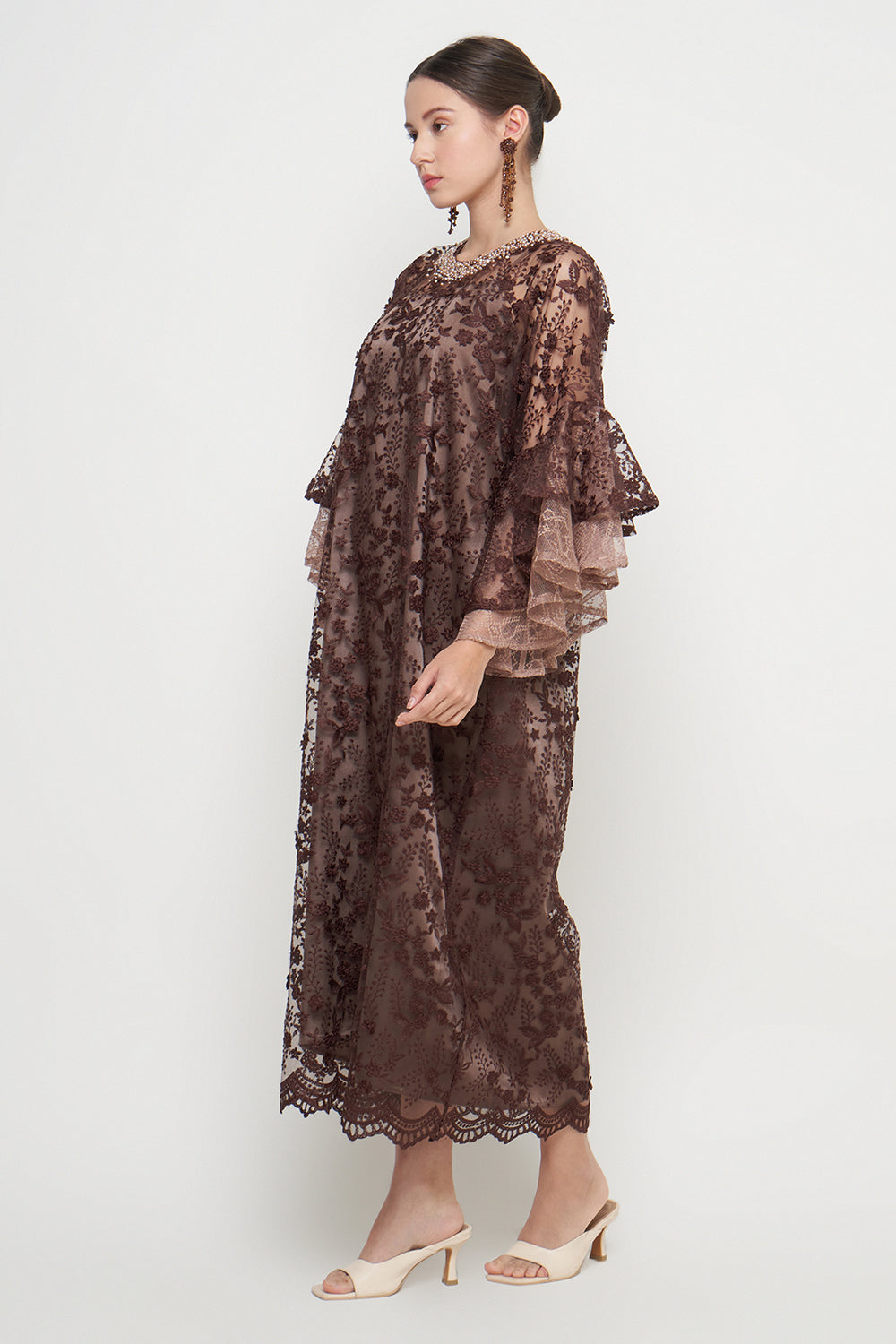 Zivana Raya Dress in Mahogany