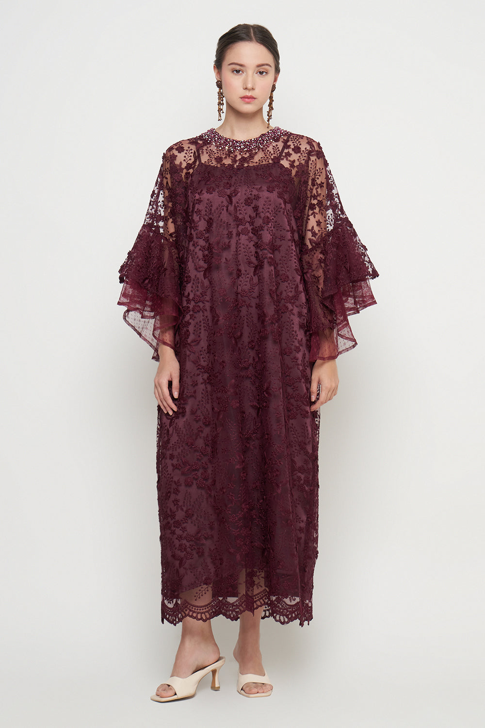 Zivana Raya Dress in Burgundy