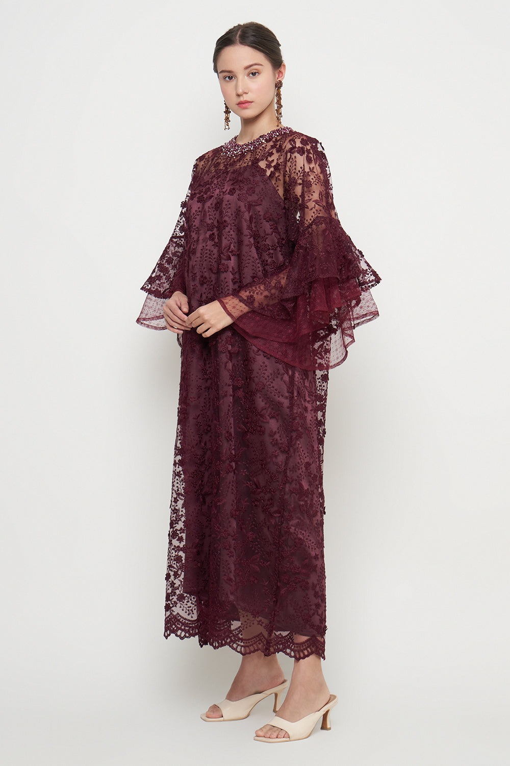 Zivana Raya Dress in Burgundy