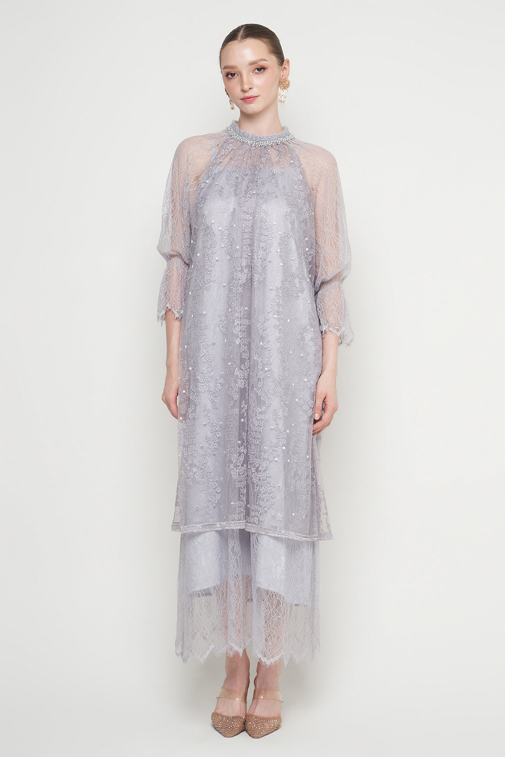 Kenna Dress in Silver Grey