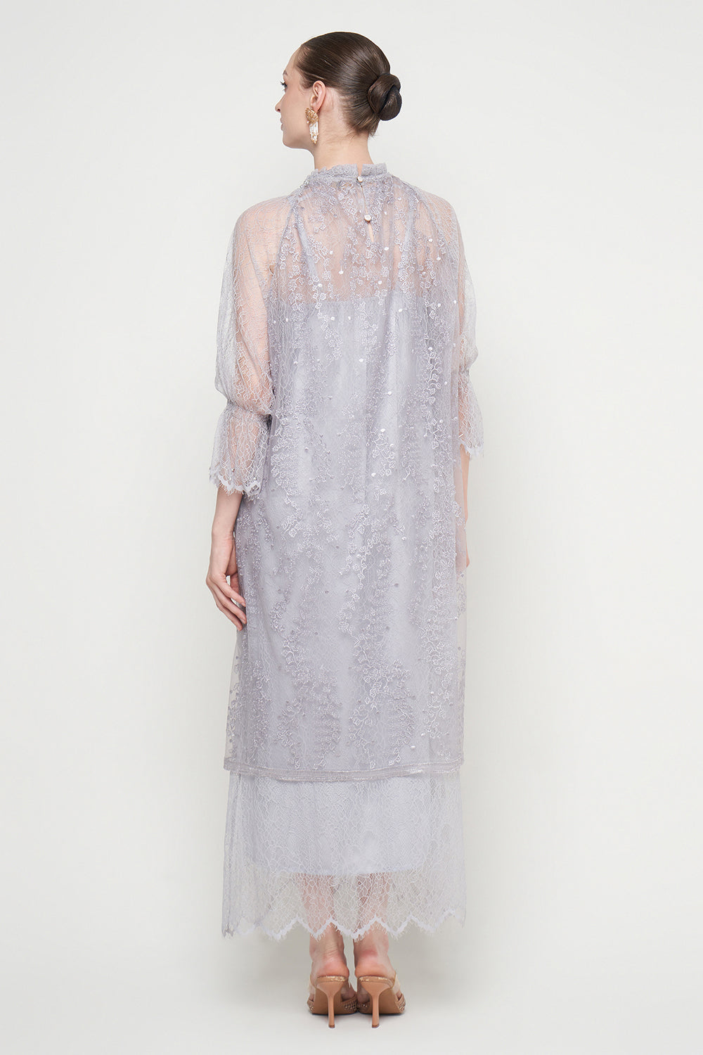 Kenna Dress in Silver Grey
