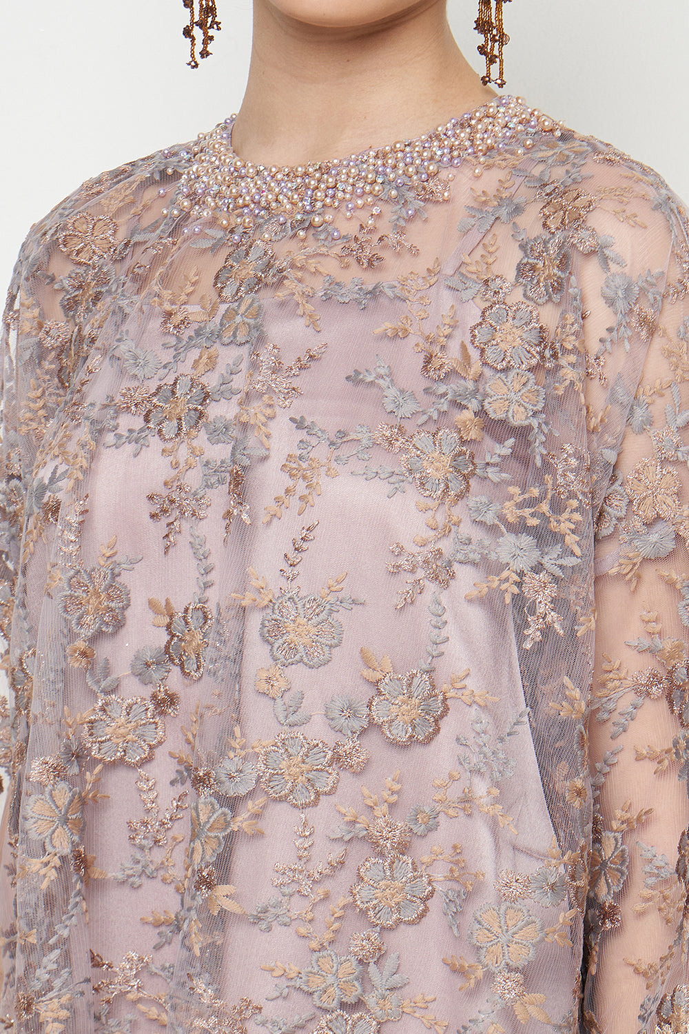 Shanum Dress in Golden Mauve