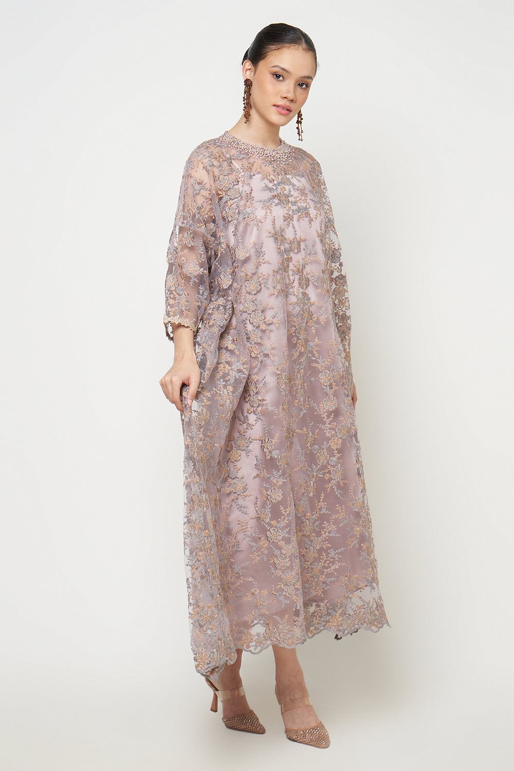 Shanum Dress in Golden Mauve