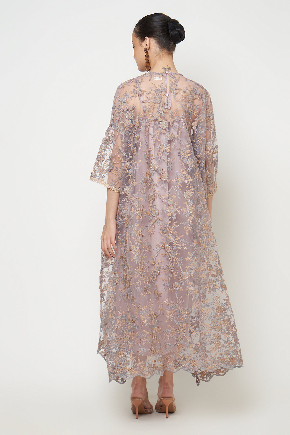 Shanum Dress in Golden Mauve